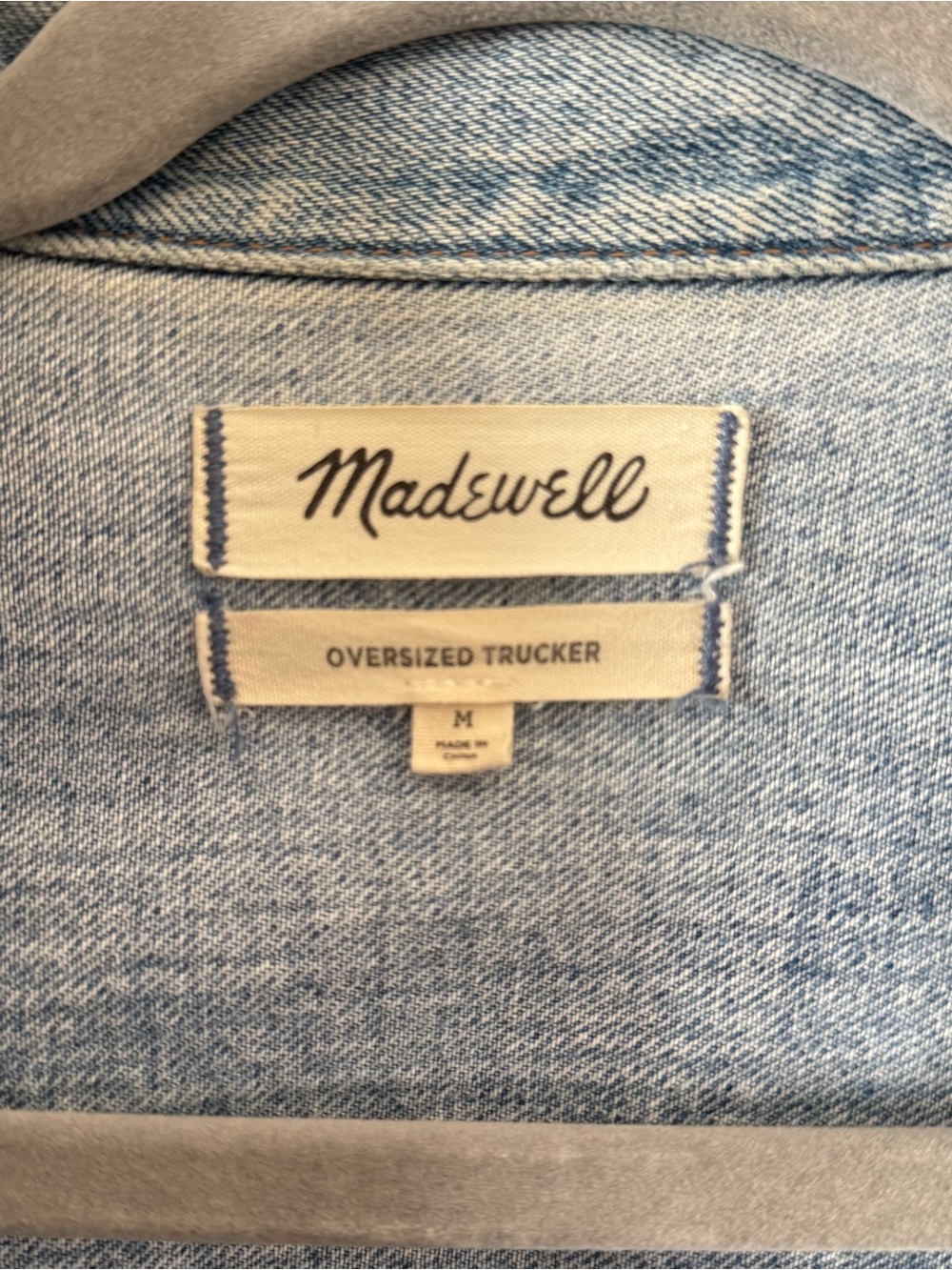 Madewell Oversized Trucker Jean Jacket - Picture 7 of 8